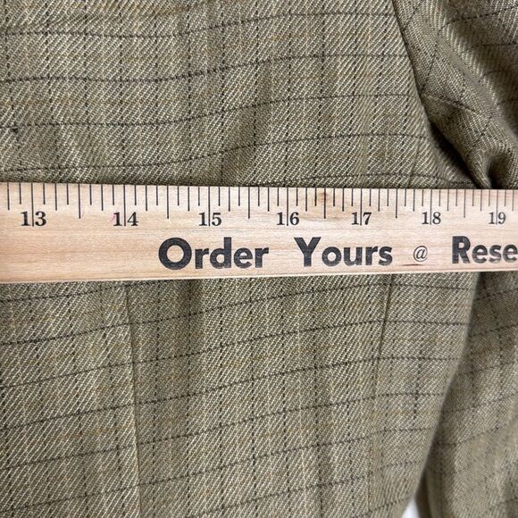 Vtg Lauren Ralph Lauren linen houndstooth Glen Plaid Blazer size 10 equestrian - Picture 8 of 13